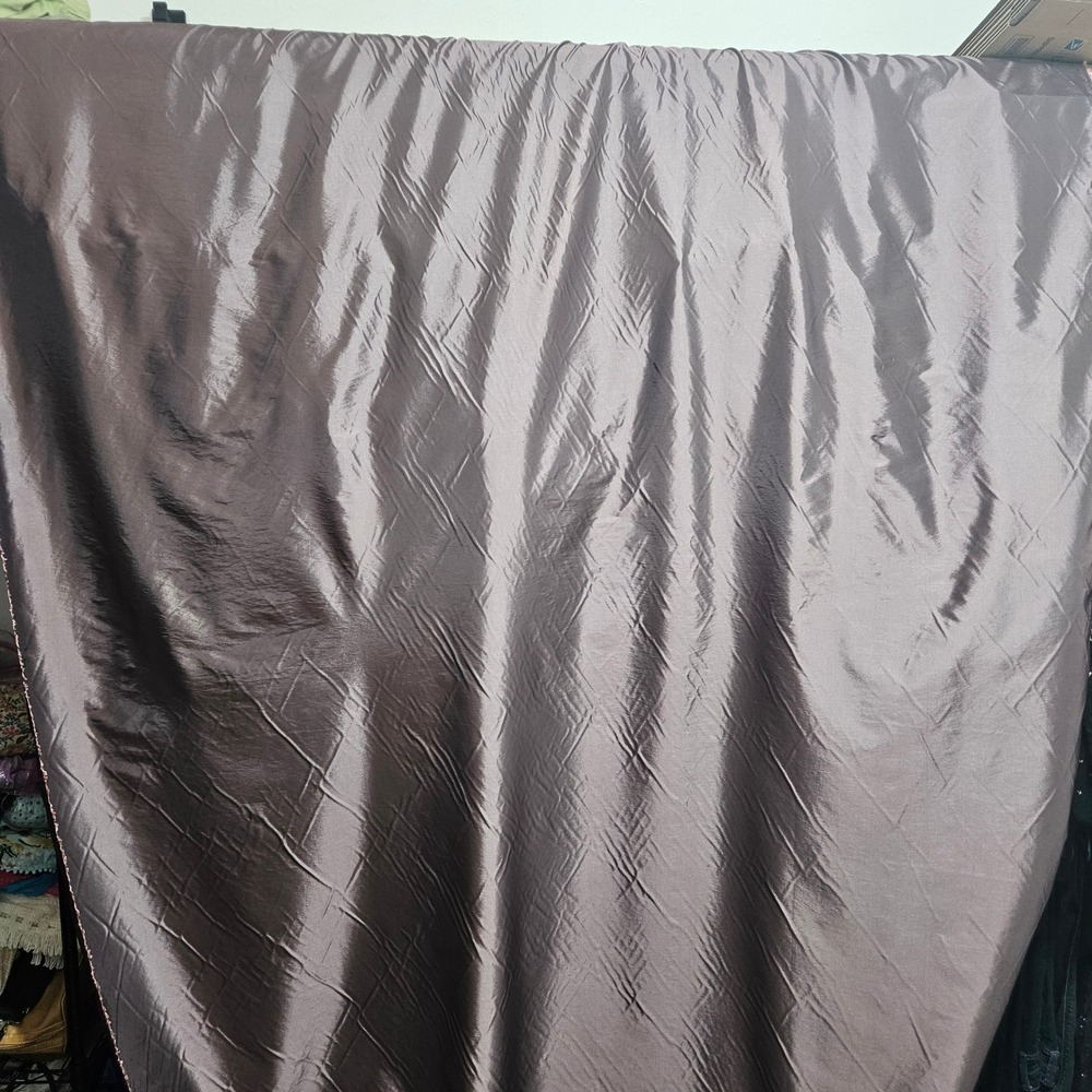 Vintage Purple Dupioni Silk fabric 9 yrds decorator drapes luxury gothic READ
